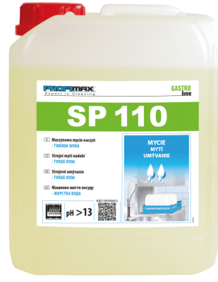 PROFIMAX SP 110 - PROSTŘEDEK PRO STROJOVÉ MYTÍ NÁDOBÍ – tvrdá voda