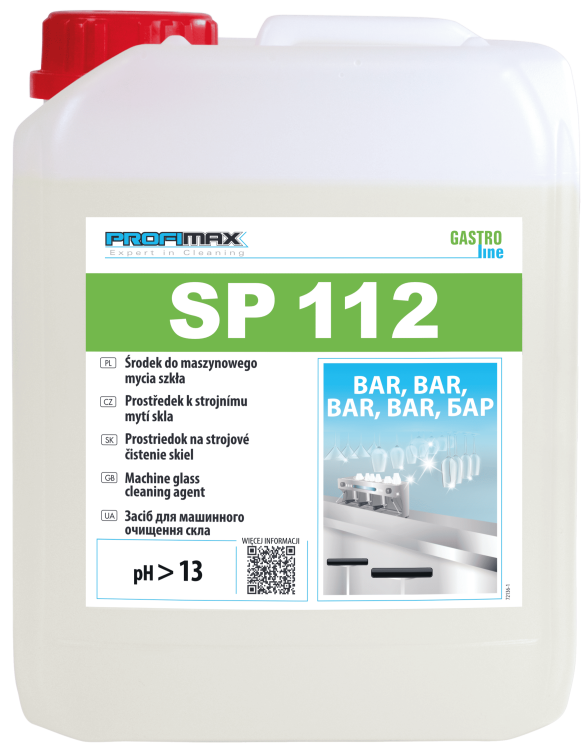 PROFIMAX SP 112 Bar - PROSTŘEDEK PRO STROJOVÉ MYTÍ SKLA A STOLNÍHO NÁČINÍ