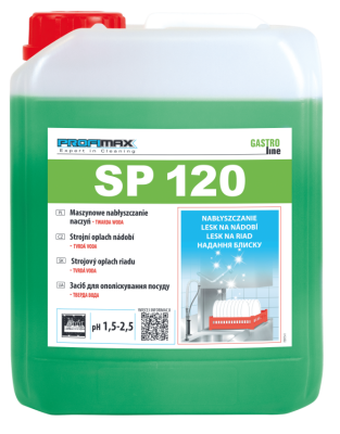 PROFIMAX SP 120 - MASZYNOWE PŁUKANIE NACZYŃ TWARDA WODA